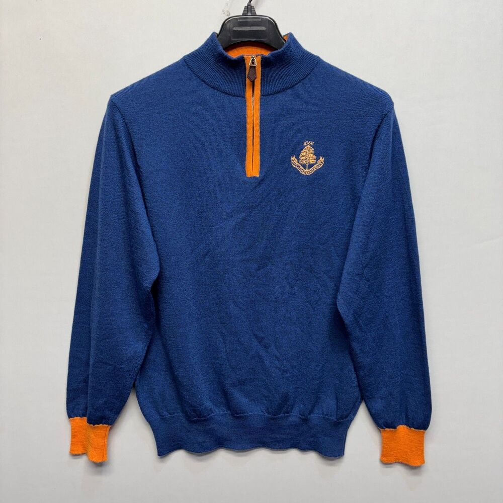 Scott & Charters Hawick Carnoustie Golf Links Sweater Men XXL 2XL Wool C094 -24